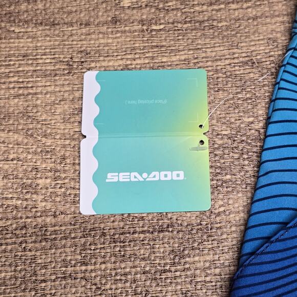 Sea-Doo Royal Blue Fade Striped Women's 6" Board Short Size Small NWT - Picture 10 of 14